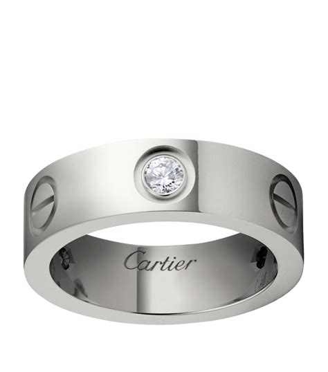 cartier white gold rings.